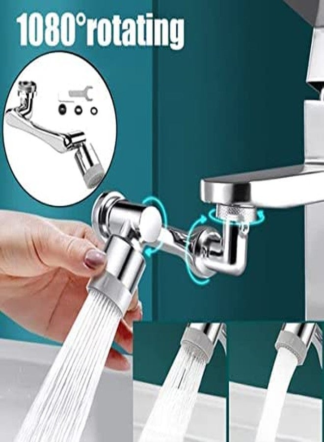 see ever 1080 Rotating Faucet Extender Aerator, Universal Splash Filter Faucet, Large Angle Rotating Splash Filter Faucet Extender Aerator with 2 Water Outlet Modes, Sink Sprayer - Image 5